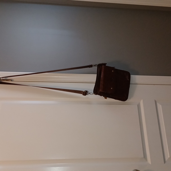 Brown leather, Crossbody, shoulder - Picture 1 of 4